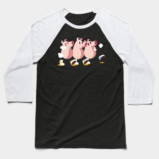 Three Little Pigs Baseball T-Shirt